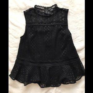 fab’rik boutique black peplum top